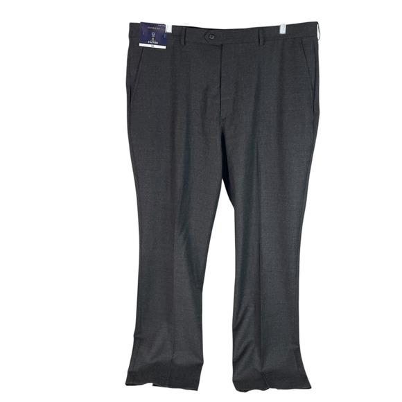 NEW Stafford Mens Classic Fit Dress Pants 40x32 Brown Heather Wool‎ Flat Front - Picture 1 of 5